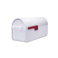 Architectural Mailboxes Sequoia Post Mount Mailbox White 5560W-R-10